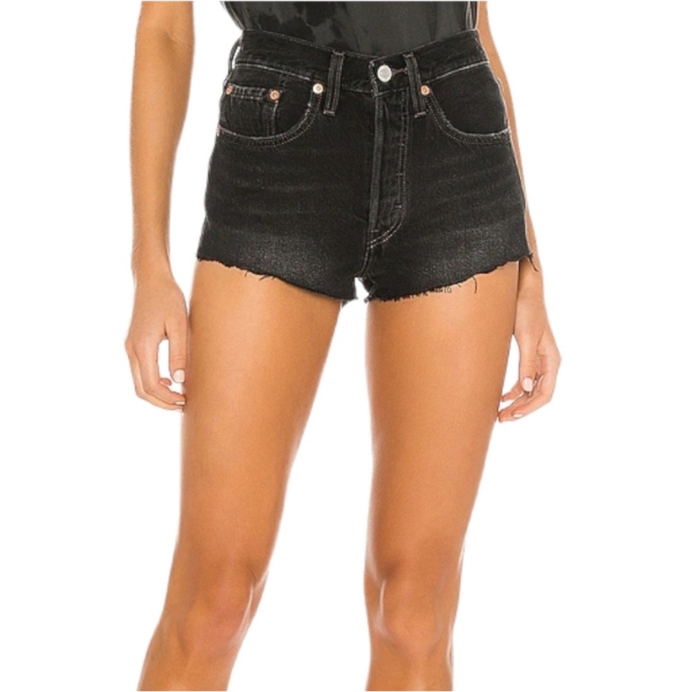 Levi's 501 Tiny Micro Cutoff Denim Jean Shorts